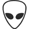 Alien Head 1 decal / sticker