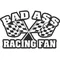 Bad Ass Racing Fan decal / sticker CHECKERED