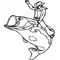 Bassboy (Cowboy Riding a Fish) Decal / Sticker