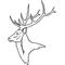 Buck Deer Decal / Sticker 08