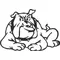 BullDog Decal / Sticker 04