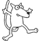 Cartoon dog Decal / Sticker