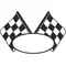 Checkered Flag Decal / Sticker 66