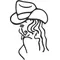 Cowgirl Decal / Sticker 02