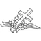 Cross Decal / Sticker 01