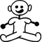 Baby 02 Stick Figure Decal / Sticker