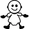 Baby Stick Figure Decal / Sticker 03