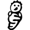 Baby Stick Figure Decal / Sticker 05