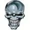 Chrome Skull Decal / Sticker 06