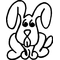 Dog Stick Figure Decal / Sticker 04