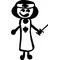 Nurse Stick Figure Decal / Sticker 01