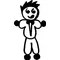 Tuxedo Guy Stick Figure Decal / Sticker