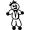 Tuxedo Guy Stick Figure Decal / Sticker 03