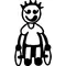 Wheelchair Boy Stick Figure Decal / Sticker 01