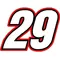 29 Race Number Switzerland Inserant Font Decal / Sticker