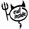 Evil Inside Devil Decal / Sticker
