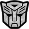 Sanded Aluminum Autobot 11 Decal / Sticker 02