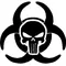 Biohazard Punisher Decal / Sticker