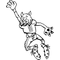Football Bobcat Mascot Decal / Sticker 0