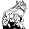 Cheetahs Football Mascot Decal / Sticker