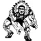 Wrestling Chiefs Mascot Decal / Sticker