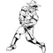 Baseball Cowboys Mascot Decal / Sticker