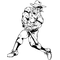 Baseball Cowboys Mascot Decal / Sticker