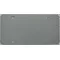 zz Plastic Charcoal Gray Blank License Plate