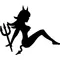 Mudflap Devil Girl Decal / Sticker