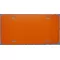 zz Plastic Orange Blank License Plate