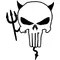 Punisher Devil Decal / Sticker