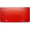 zz Plastic Red Blank License Plate