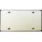 zz Plastic White Blank License Plate