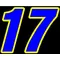 17 Race Number 2 COLOR Decal / Sticker