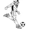 Soccer Cowboys Mascot Decal / Sticker