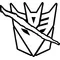 Torn Decepticon Decal / Sticker 30