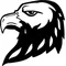 Eagles Head Mascot Decal / Sticker