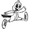 Running Eagles Mascot Decal / Sticker Track