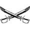 Generals Crossed Swords Mascot Decal / Sticker