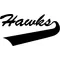 Hawks / Falcons Mascot Decal / Sticker