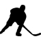 Hockey Player Decal / Sticker 03