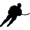 Hockey Player Decal / Sticker 04