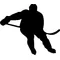 Hockey Player Decal / Sticker 05