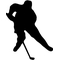 Hockey Player Decal / Sticker 06
