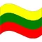 Lithuania Waving Flag Decal / Sticker 02