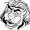 Lions Head Mascot Decal / Sticker