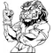 Lions Mascot Decal / Sticker 11