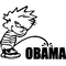 Z1 Pee On Obama Decal / Sticker 02