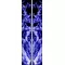 z 10 Inch Dual Blue/Purple True Fire Racing Stripe Decal / Sticker