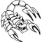 Scorpion Mascot Decal / Sticker